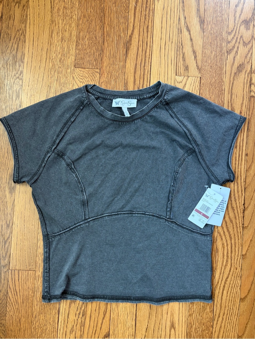 Jessica Simpson Charcoal Short Sleeve Tee